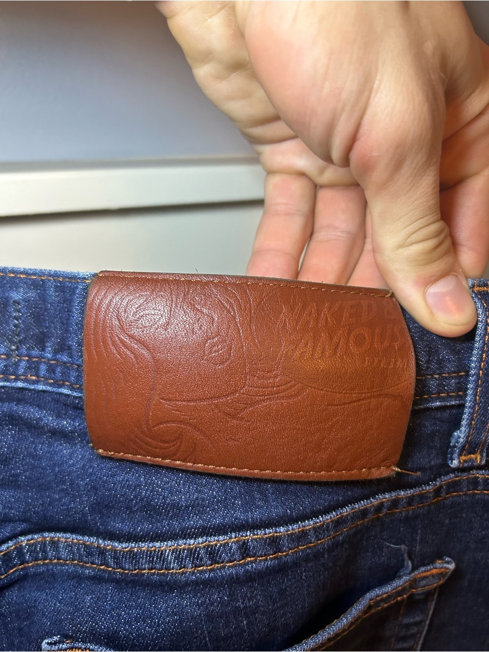 Naked & Famous 11oz Indigo Selvedge Denim slim jeans - Picture 6 of 11